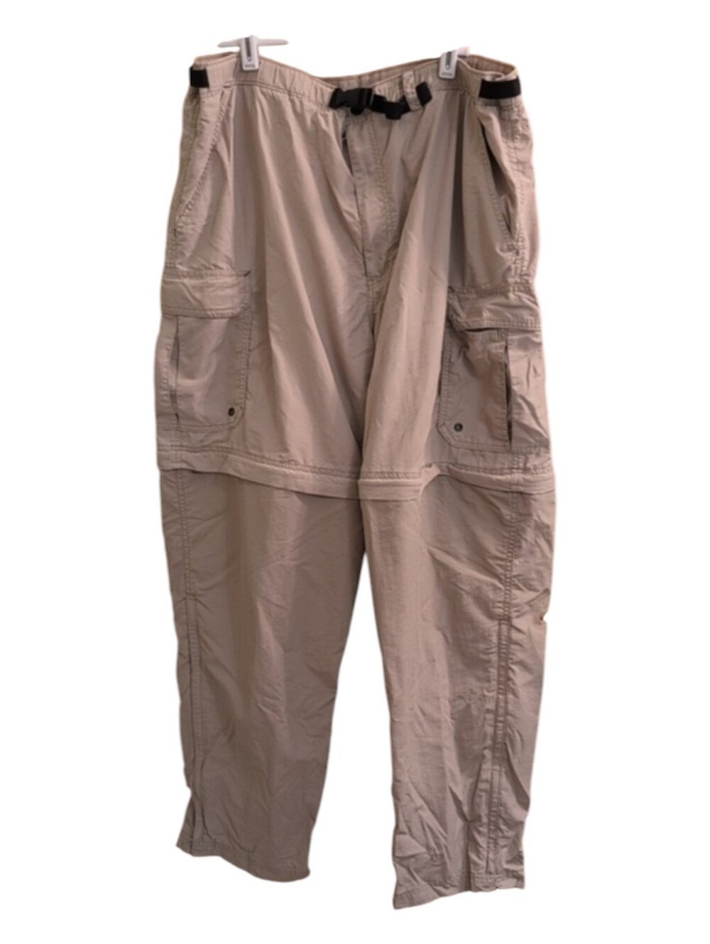 REI Tan Cargo Zip Off Convertible Nylon Hiking Pants Size XL 30